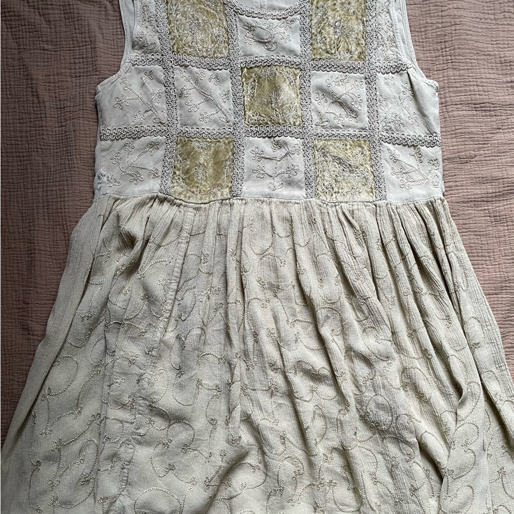 Vintage Light Green Maxi Dress